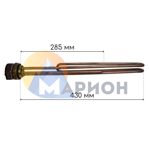 Тэновая группа RCT G1-1/4, L430/ 300 петля, под анод M6, 4000Вт 230В ZPN